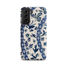 Blue Birds & Florals Owen Jones Chinoiserie Samsung Case, Galaxy S21 Fe / Matte, White Phone Case Blue Floral Bird Pattern
