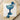 Translucent Blue Glass Coupe Fluted Base Twisted Stem Edward White’s 1930s Compote