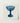 Translucent Blue Glass Coupe-style Goblet Fluted Base Twisted Edward White’s 1930s Compote
