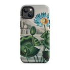 Blue Egyptian Water Lily Robert John Thornton Iphone Case, 14 Plus / Matte, Floral Patterned Phone Case