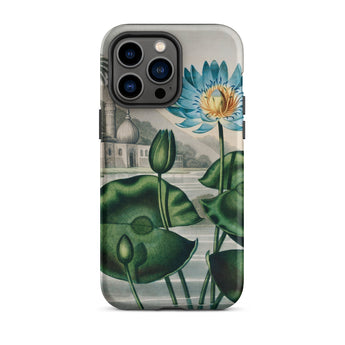 Blue Egyptian Water Lily - Robert John Thornton Iphone Case, 14 Pro Max / Matte, Floral-patterned Phone Case