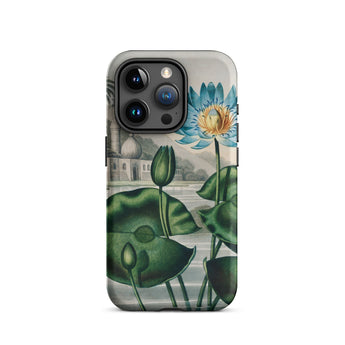 Blue Egyptian Water Lily - Robert John Thornton Iphone Case, 15 Pro / Matte, Floral-patterned Phone Case