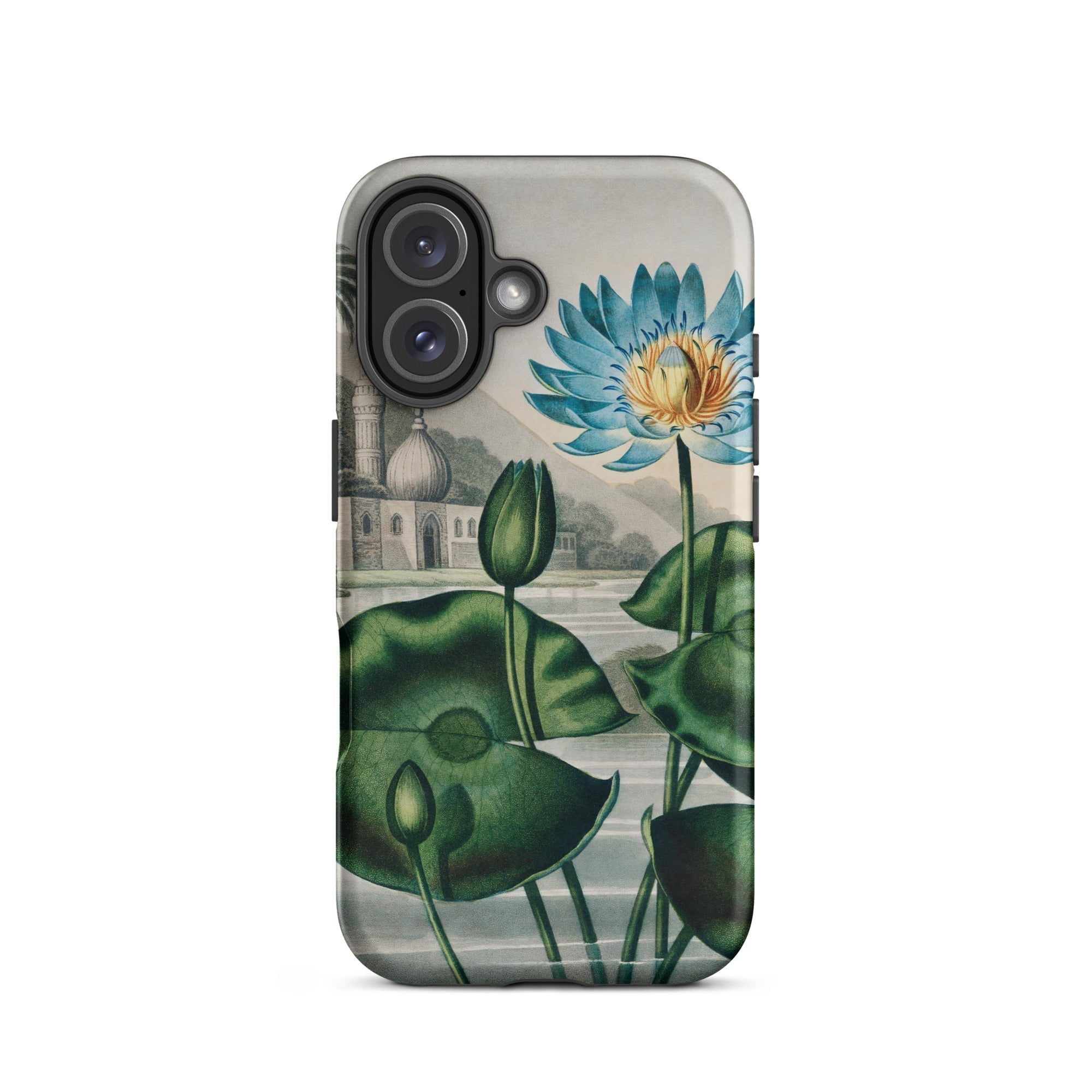 Blue Egyptian Water Lily Robert John Thornton Iphone Case, 16 / Matte, Floral Patterned Phone Case