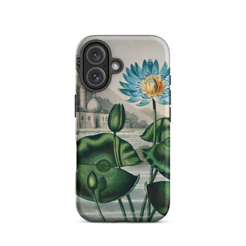 Blue Egyptian Water Lily - Robert John Thornton Iphone Case, 16 / Matte, Floral-patterned Phone Case