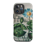 Blue Egyptian Water Lily - Robert John Thornton Iphone Case, 16 Pro Max / Matte, Floral-patterned Phone Case