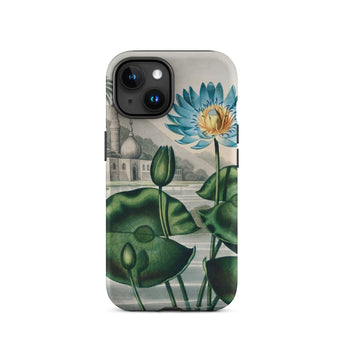 Blue Egyptian Water Lily - Robert John Thornton Phone Case Iphone 15 / Matte Phone Case Lotus Flower Design Egyptian Water Lily, Robert