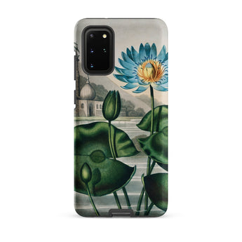 Blue Egyptian Water Lily - Robert John Thornton Samsung® Case, Samsung Galaxy S20 Plus / Matte, Smartphone Case Illustration Blue Water