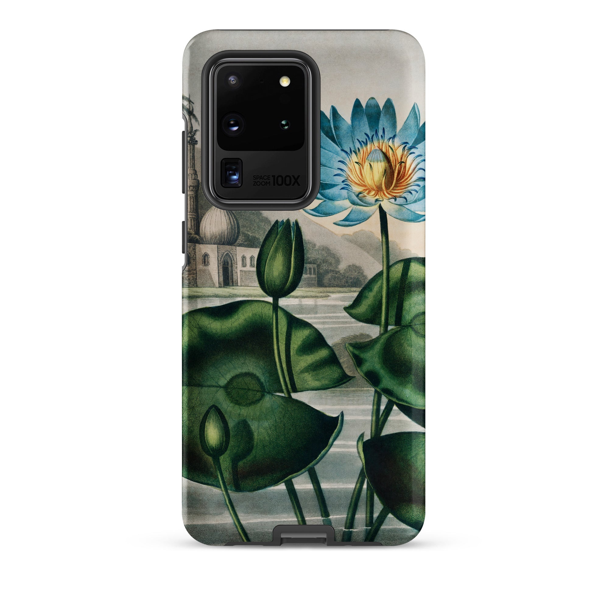 Blue Egyptian Water Lily Robert John Thornton Samsung® Case, Samsung Galaxy S20 Ultra / Matte, Smartphone Nature Themed Protective Case