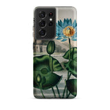 Blue Egyptian Water Lily - Robert John Thornton Samsung® Case, Samsung Galaxy S21 Ultra / Matte, Smartphone Case Blue Water Lily Pads Design