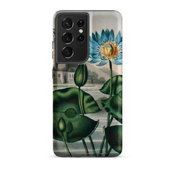 Blue Egyptian Water Lily - Robert John Thornton Samsung® Case, Samsung Galaxy S21 Ultra / Matte, Smartphone Case Blue Water Lily Pads Design