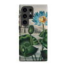 Blue Egyptian Water Lily Robert John Thornton Samsung® Case, Samsung Galaxy S24 Ultra / Matte, Phone Case Illustration Blue Water Lilies