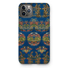 Blue Fan Pattern - G.a. Audsley Iphone Case, 11 Pro Max / Matte, Iphone Case Ornate Blue Gold Chinese Brocade Pattern