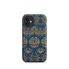 Blue Fan Pattern G.a. Audsley Iphone Case, 12 Mini / Matte, Blue Patterned Phone Case