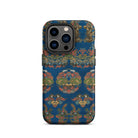 Blue Fan Pattern G.a. Audsley Iphone Case, 14 Pro / Matte, Blue Patterned Phone Case