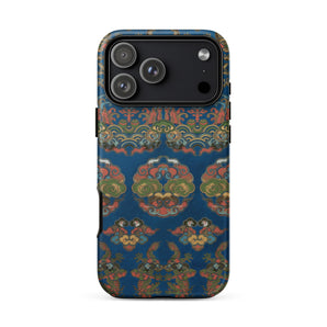 Blue Fan Pattern - G.a. Audsley Iphone Case, 17 Pro Max / Matte, Mobile Phone Cases, Toby Leon