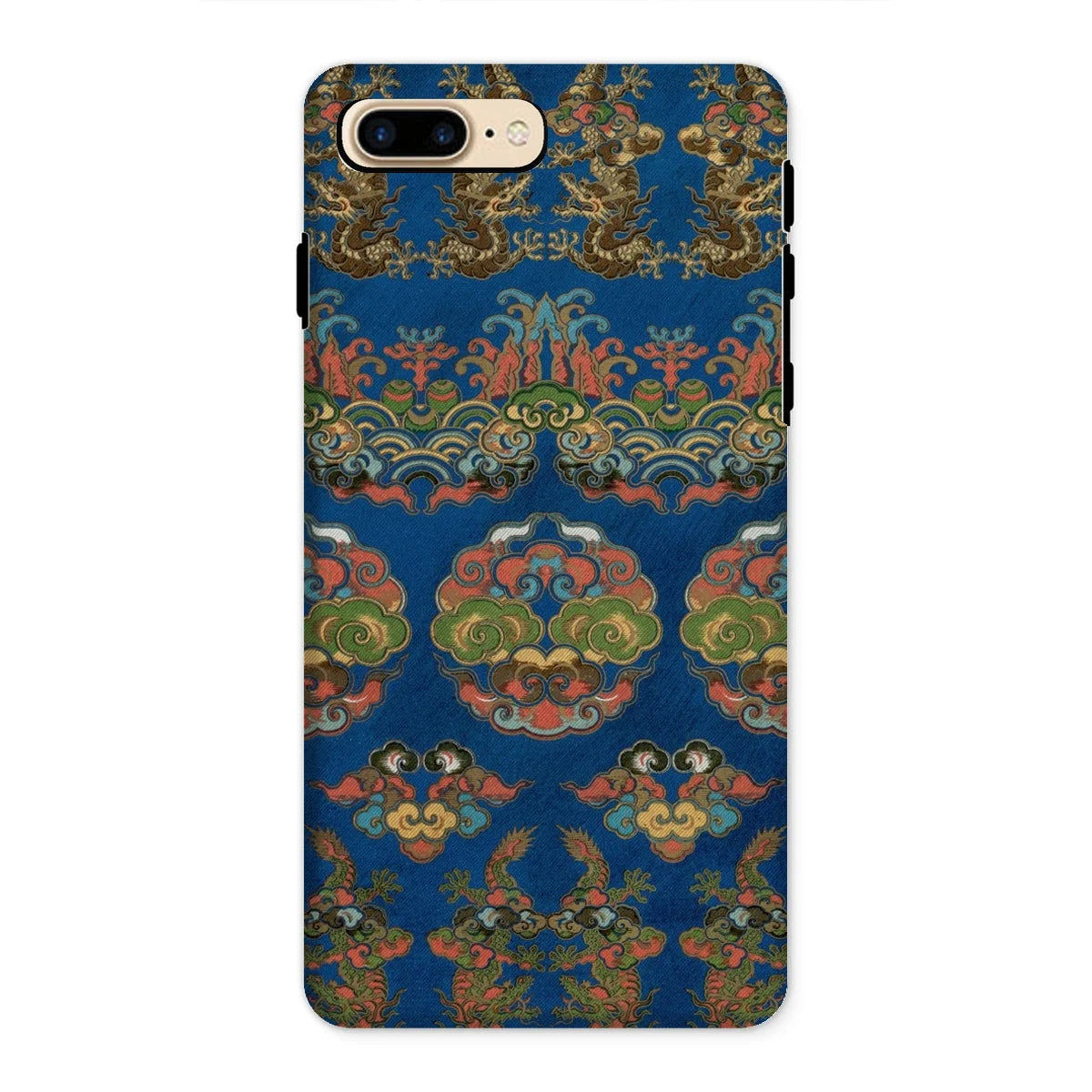 Blue Fan Pattern - G.a. Audsley Iphone Case 8 Plus / Matte Mobile Phone Cases