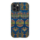 Blue Fan Pattern - G.a. Audsley Iphone Case 12 Pro / Matte Mobile Phone Cases