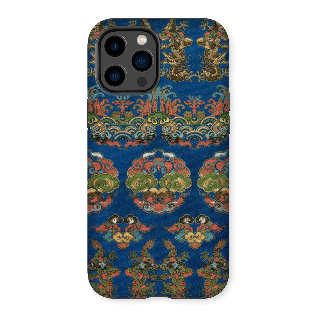 Blue Fan Pattern - G.a. Audsley Iphone Case, 14 Pro Max / Matte, Kite-952607649, Iphone Case Ornate Asian-inspired