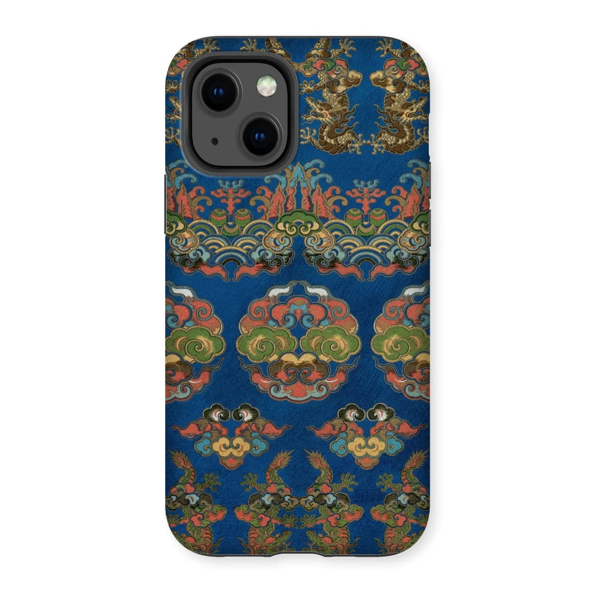 Blue Fan Pattern - G.a. Audsley Iphone Case 13 / Matte Mobile Phone Cases