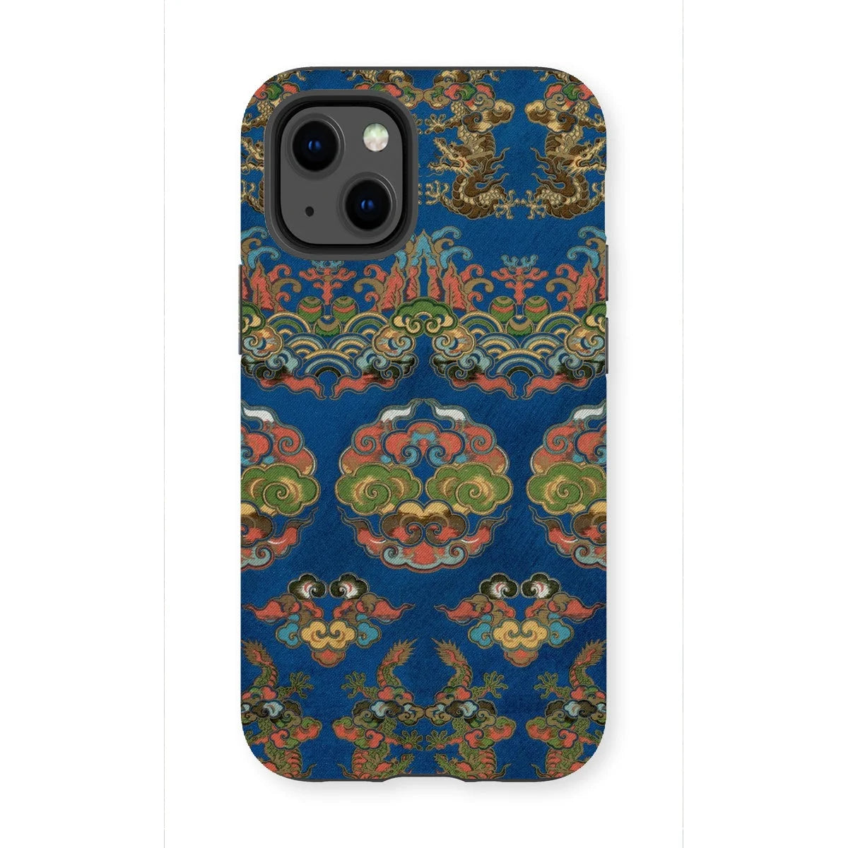 Blue Fan Pattern - G.a. Audsley Iphone Case 13 Mini / Matte Mobile Phone Cases