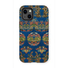 Blue Fan Pattern - G.a. Audsley Iphone Case 13 Mini / Matte Mobile Phone Cases