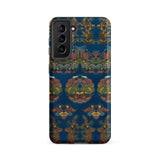Blue Fan Pattern - G.a. Audsley Phone Case, Samsung Galaxy S21 Fe / Matte, Mobile Cases, Toby Leon