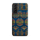 Blue Fan Pattern - G.a. Audsley Phone Case, Samsung Galaxy S21 Plus / Matte, Mobile Cases, Toby Leon