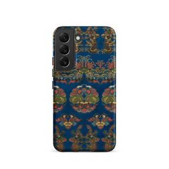 Blue Fan Pattern - G.a. Audsley Phone Case, Samsung Galaxy S22 / Matte, Mobile Cases, Toby Leon