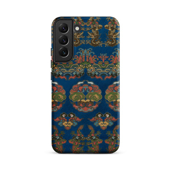 Blue Fan Pattern - G.a. Audsley Phone Case, Samsung Galaxy S22 Plus / Matte, Mobile Cases, Toby Leon