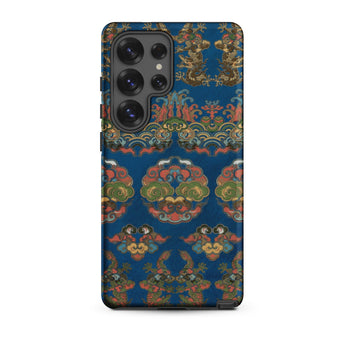 Blue Fan Pattern - G.a. Audsley Phone Case, Samsung Galaxy S25 Ultra / Matte, Mobile Cases, Toby Leon