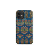 Blue Fan Pattern - G.a. Audsley Phone Case Iphone 12 Mini / Matte Patterned, Mobile Cases