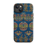 Blue Fan Pattern - G.a. Audsley Phone Case Iphone 14 Plus / Matte Ornate Asian-inspired, Mobile Cases