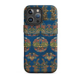 Blue Fan Pattern - G.a. Audsley Phone Case Iphone 16 Pro Max / Matte Patterned, Mobile Cases