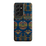 Blue Fan Pattern - G.a. Audsley Phone Case Samsung Galaxy S21 Ultra / Matte Intricate Traditional Chinese Dragon Cloud, Iphone, Mobile Cases