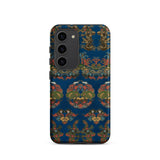 Blue Fan Pattern - G.a. Audsley Phone Case Samsung Galaxy S23 / Matte Vibrant Adorned Intricate Traditional Chinese, Iphone, Mobile Cases