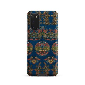 Blue Fan Pattern - G.a. Audsley Samsung Case, Galaxy S20 / Matte, Blue Smartphone Case Intricate Colorful Pattern Dragons Traditional