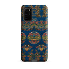 Blue Fan Pattern G.a. Audsley Samsung Case, Galaxy S20 Plus / Matte, Smartphone Case Ornate Blue Red Green Pattern Dragons