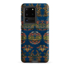 Blue Fan Pattern G.a. Audsley Samsung Case, Galaxy S20 Ultra / Matte, Dark Blue Phone Case Colorful Intricate Pattern Inspired