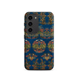 Blue Fan Pattern - G.a. Audsley Samsung Case, Galaxy S23 / Matte, Blue Smartphone Case Intricate Colorful Traditional Asian Pattern