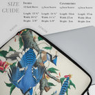Blue Jays - John James Audubon Bird Art Laptop Sleeve, Laptop Sleeve Colorful Bird Floral Print Design