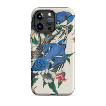 Blue Jays - John James Audubon Iphone Case, 15 Pro Max / Matte, Blue Jay Patterned Phone Case