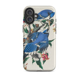 Blue Jays - John James Audubon Iphone Case, 16 Plus / Matte, Blue Jay Patterned Phone Case