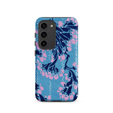 Blue and Pink Pochoir Florals - E.a. Seguy Phone Case, Samsung Galaxy S23 / Matte, Mobile Cases, Toby Leon