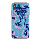 Blue and Pink Pochoir Florals E.a. Seguy Iphone Case, Xs / Matte, Phone Case Blue Pink Floral Pattern
