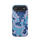 Blue and Pink Pochoir Florals - E.a. Seguy Phone Case, Indigo Blooms Drifts, Pink Pochoir Florals, Seguy Iphone Case