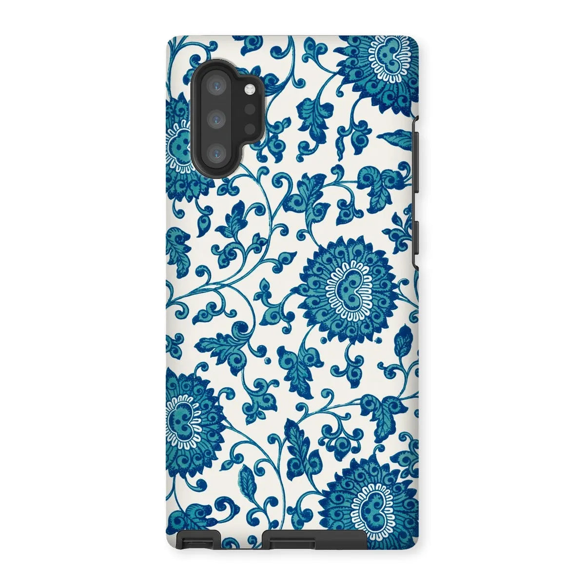 Blue And White Floral Aesthetic Art Phone Case - Owen Jones - Samsung Galaxy Note 10p / Matte - Mobile Phone Cases