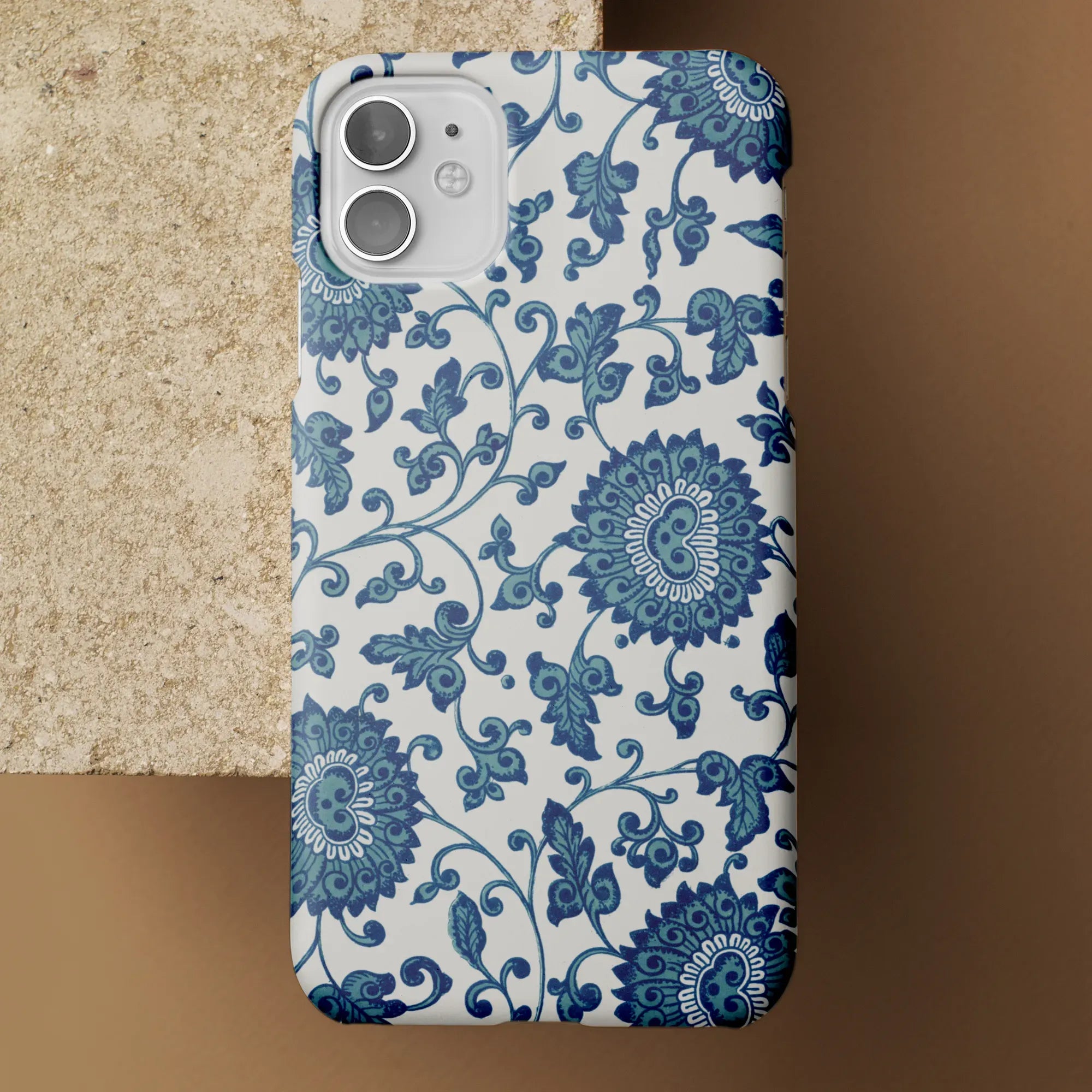 Blue And White Floral Aesthetic Art Phone Case - Owen Jones - Mobile Phone Cases - Aesthetic Art
