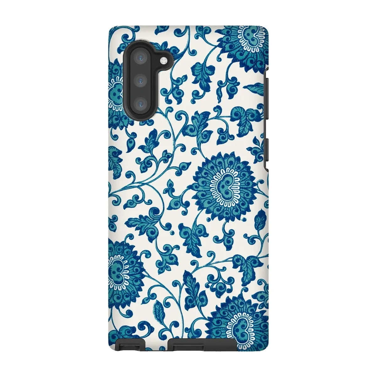 Blue And White Floral Aesthetic Art Phone Case - Owen Jones - Samsung Galaxy Note 10 / Matte - Mobile Phone Cases