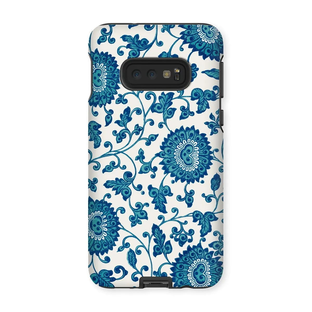 Blue And White Floral Aesthetic Art Phone Case - Owen Jones - Samsung Galaxy S10e / Matte - Mobile Phone Cases