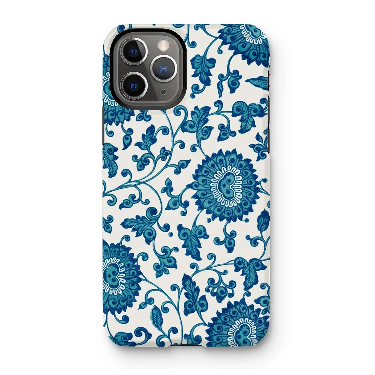 Blue and White Floral Pattern - Owen Jones Iphone Case, 11 Pro / Matte, Decorative Iphone Case Blue Floral Pattern White Background